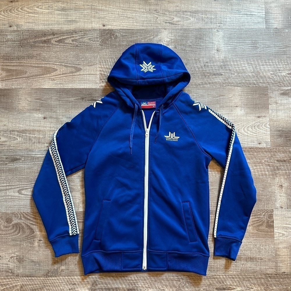 Norskwear Explorers Full Zip Hooded Jacket Size M Blue Logo